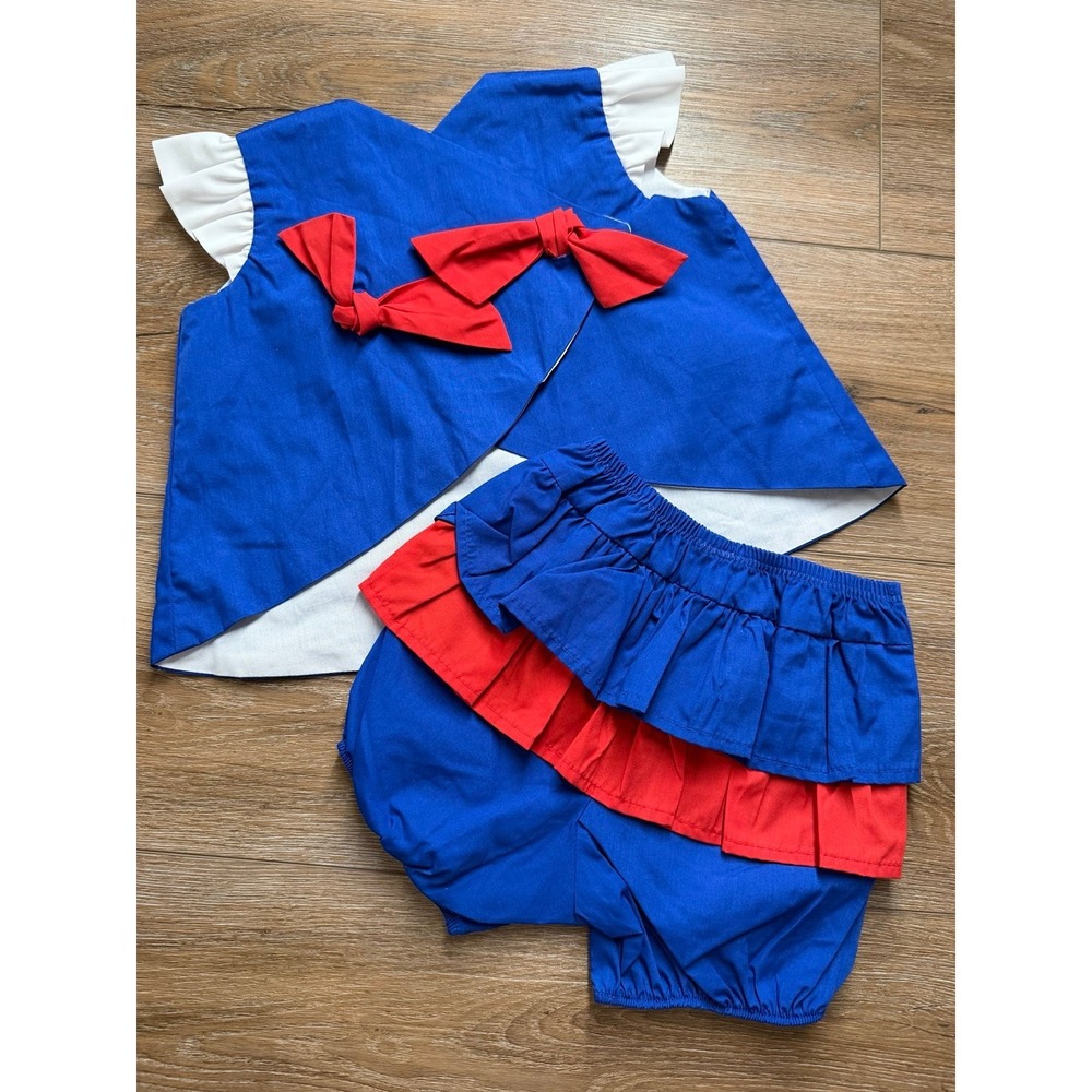 TBBC 18/24m RWB Bloomer Set